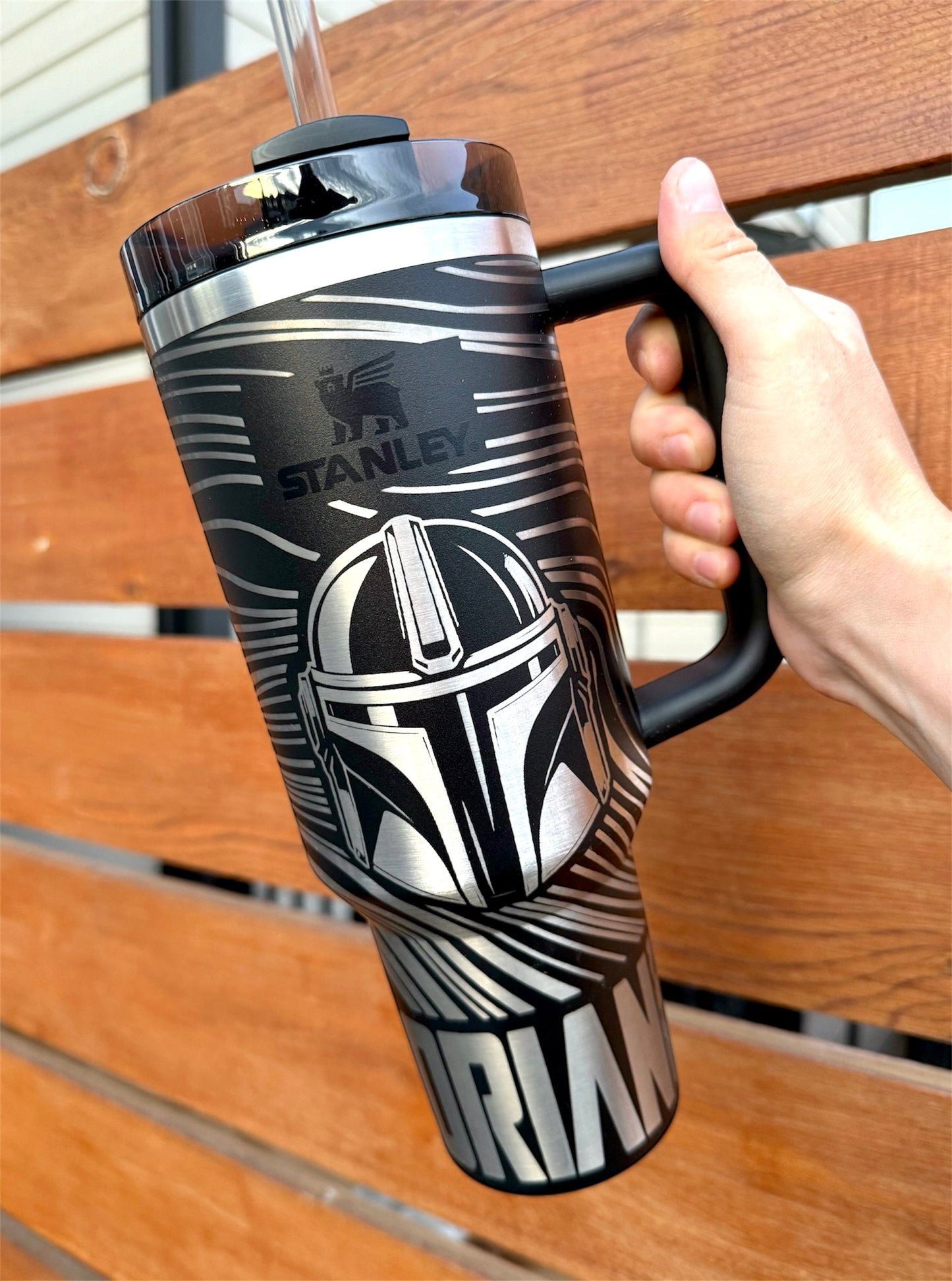 Mando Engraved Tumbler