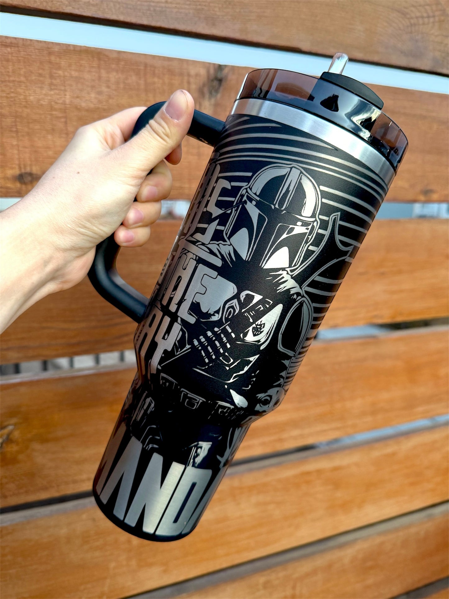 Mando Engraved Tumbler
