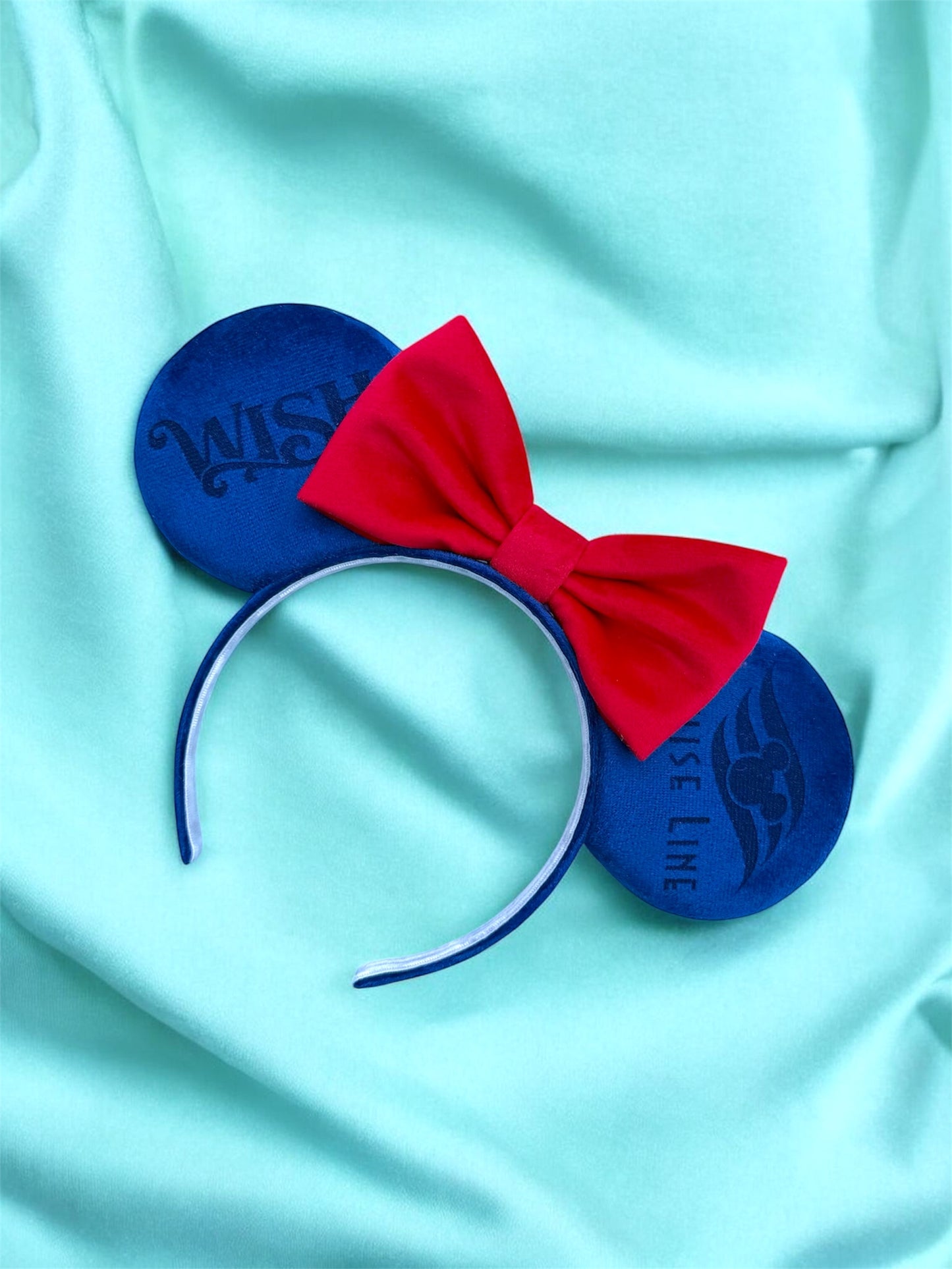 Cruise Line Engraved Velvet Mouse Ears