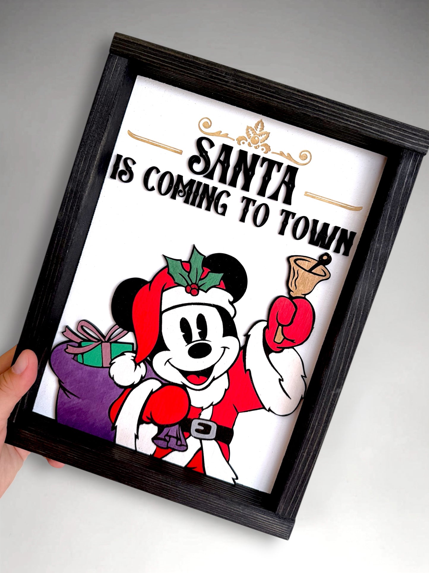 Santa Coming to Town Sign