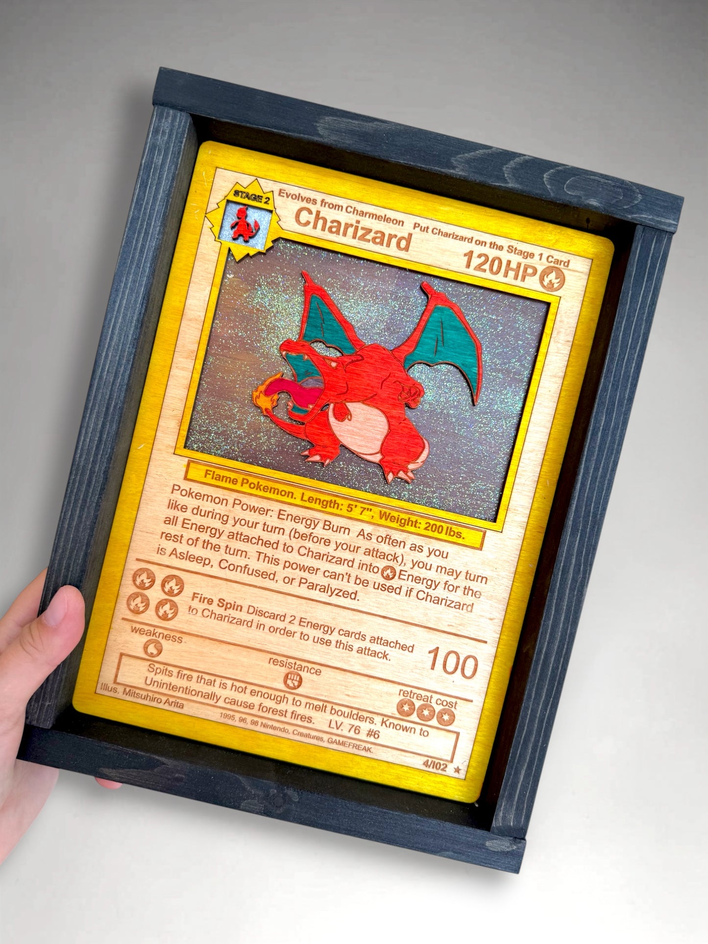Fire Dragon Card Sign