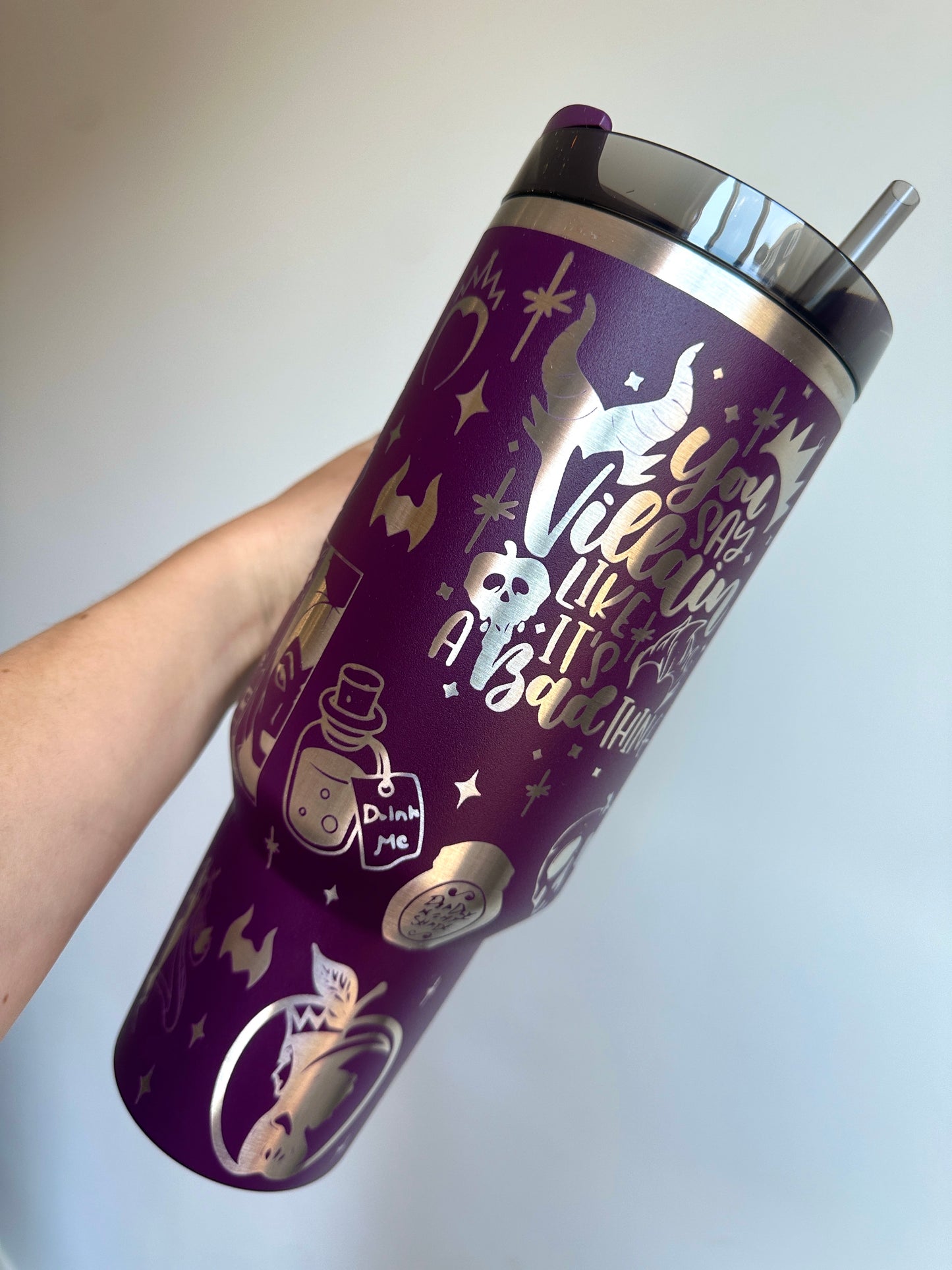 Villians Engraved Tumbler