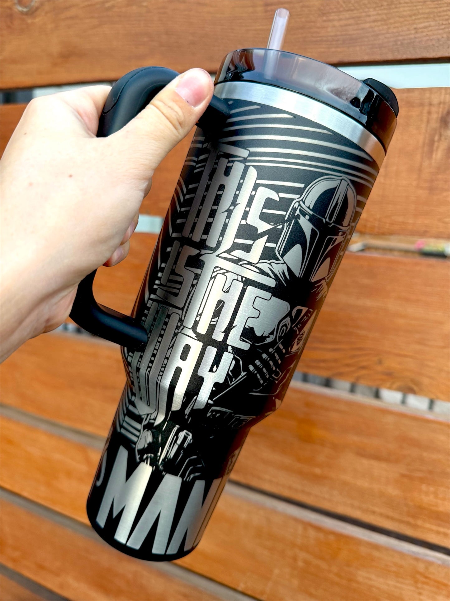 Mando Engraved Tumbler