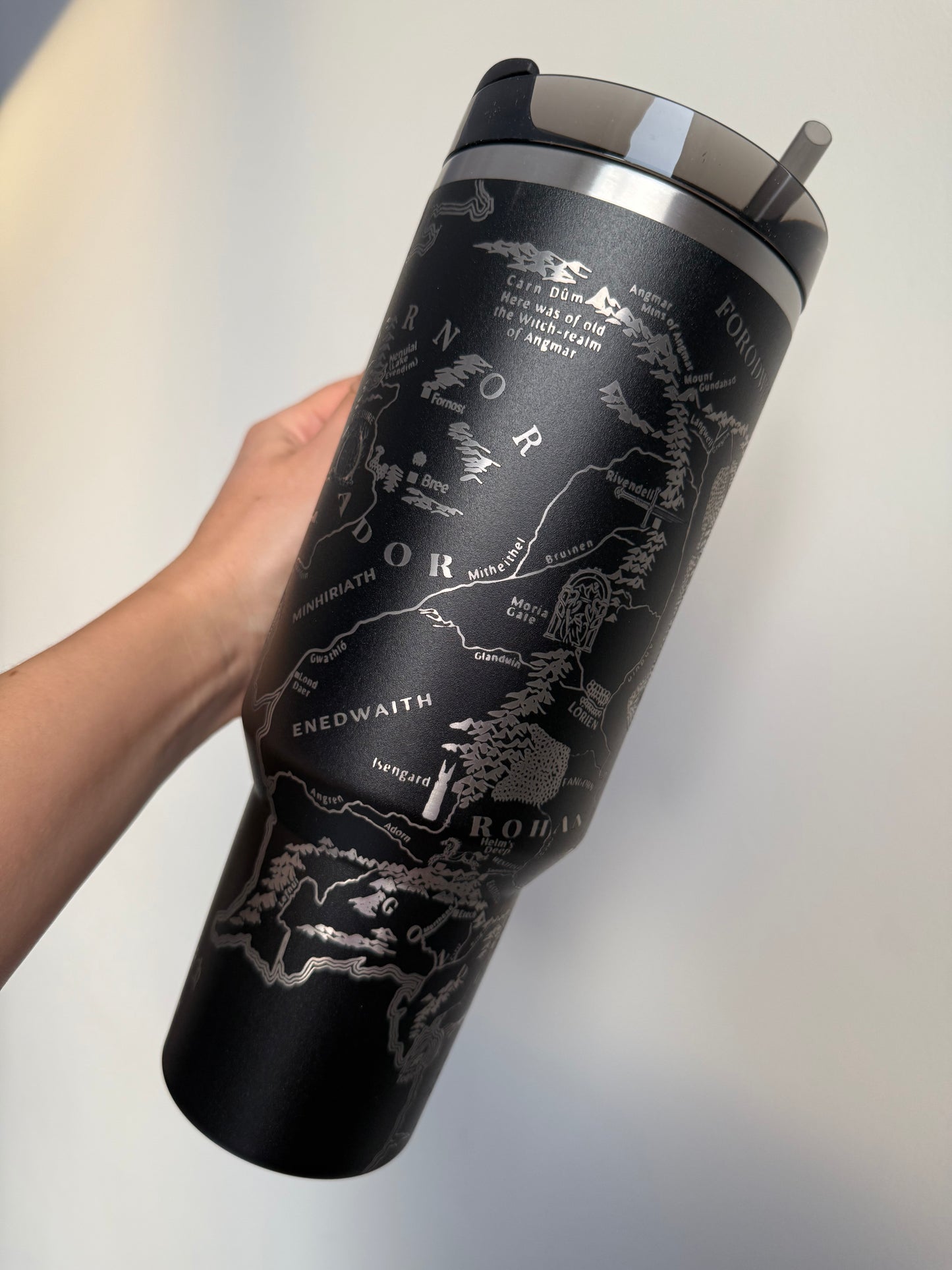 LOTR Map Engraved Tumbler