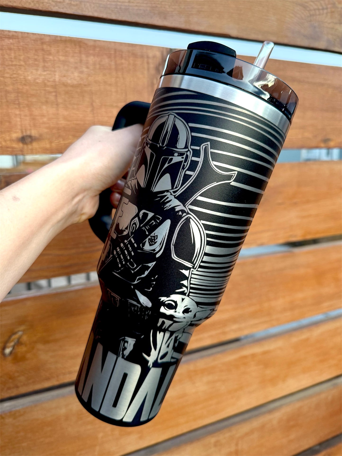 Mando Engraved Tumbler