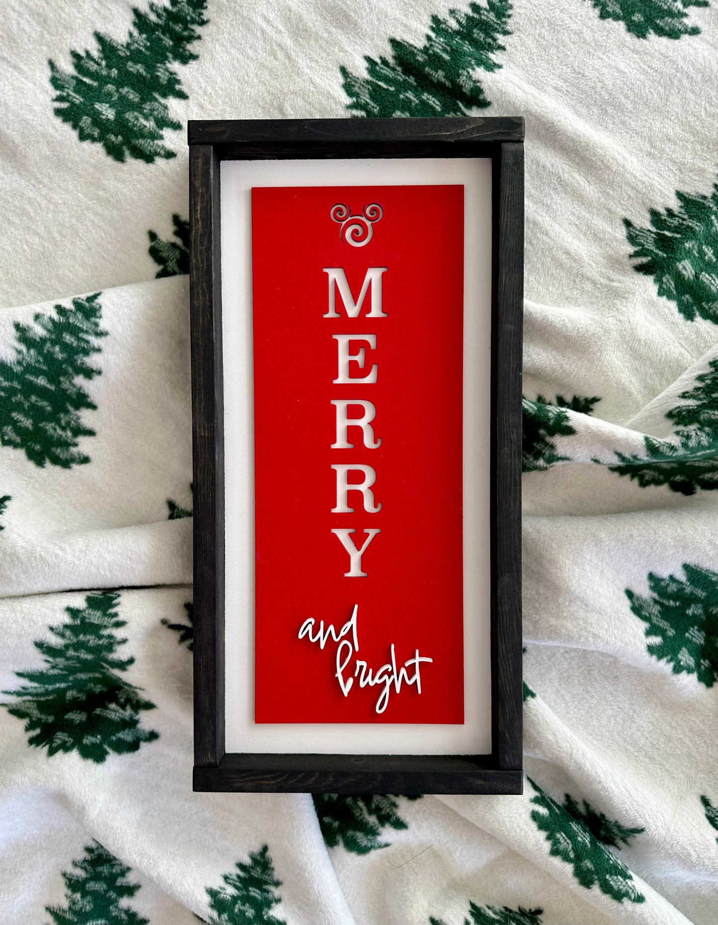 Merry And Bright Christmas Sign