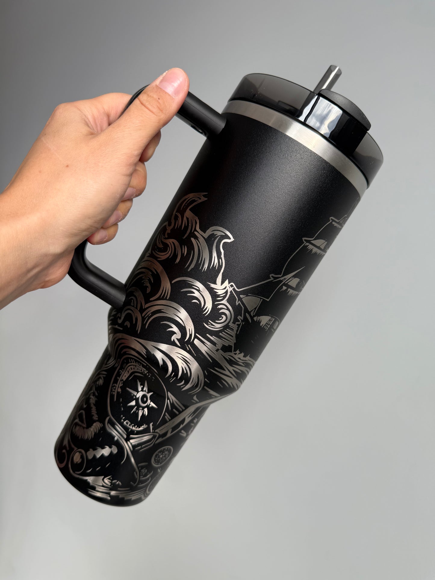 Dead Man Tell No Tales Engraved Tumbler