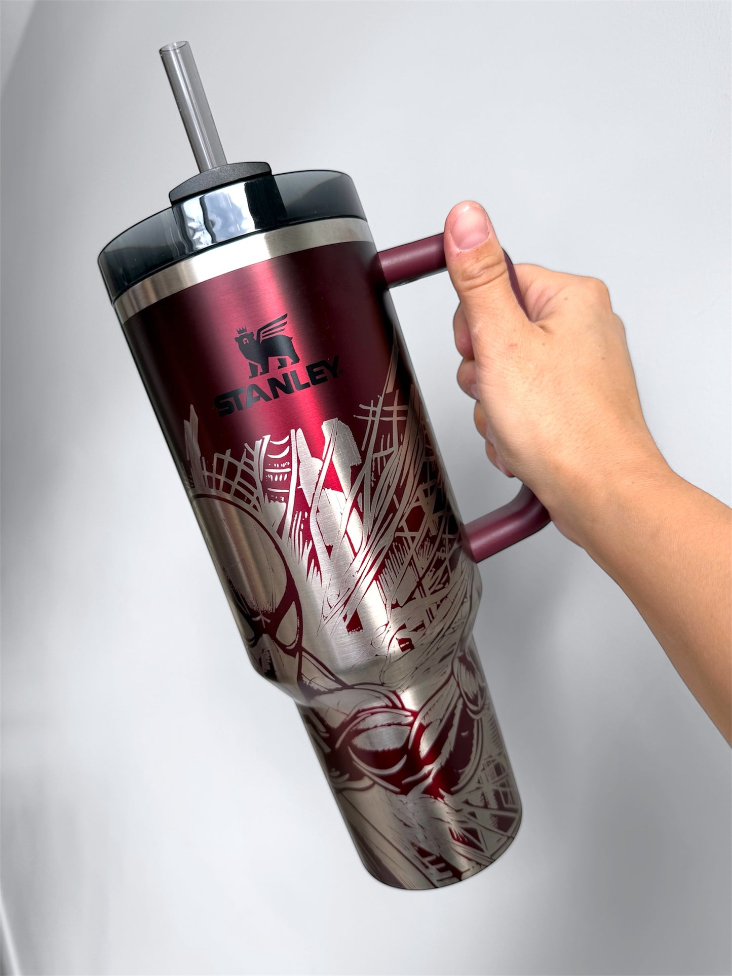 Spider Engraved Tumbler