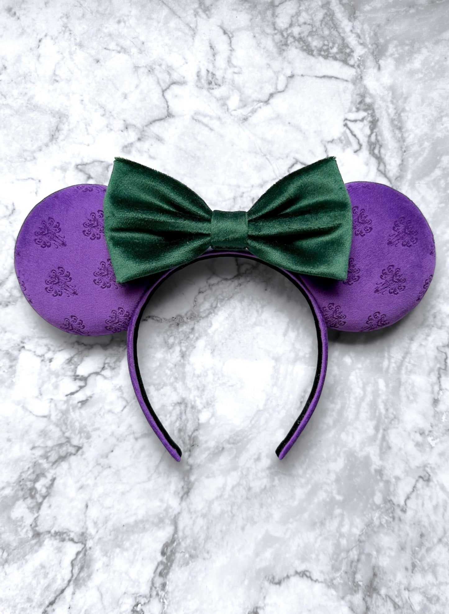 Haunted Mansion Engraved Velvet Mouse Ears