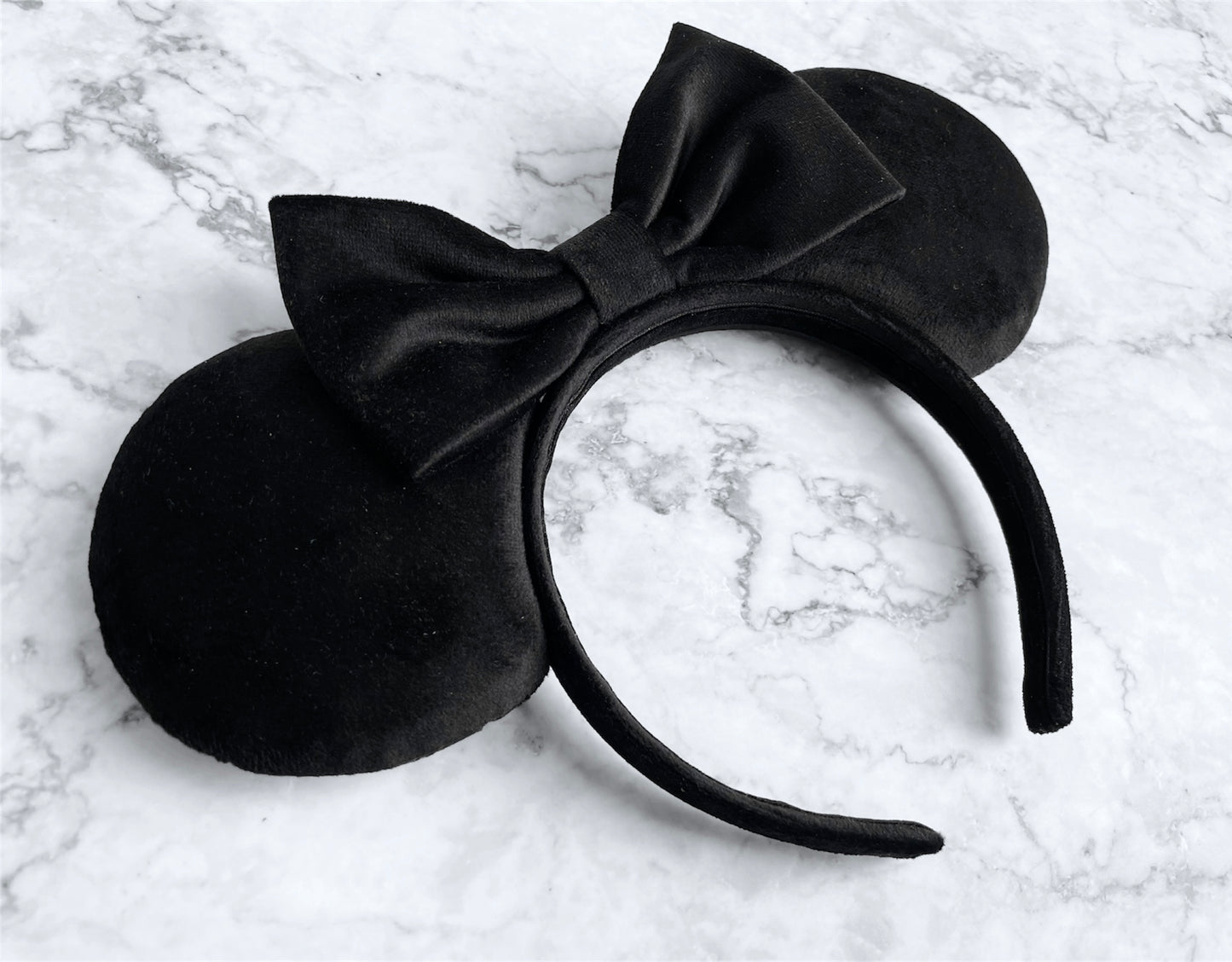black micro velvet mouse ears