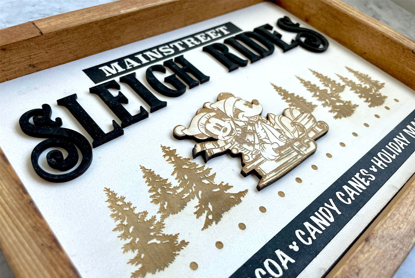 Main Street Sleigh Rides Sign