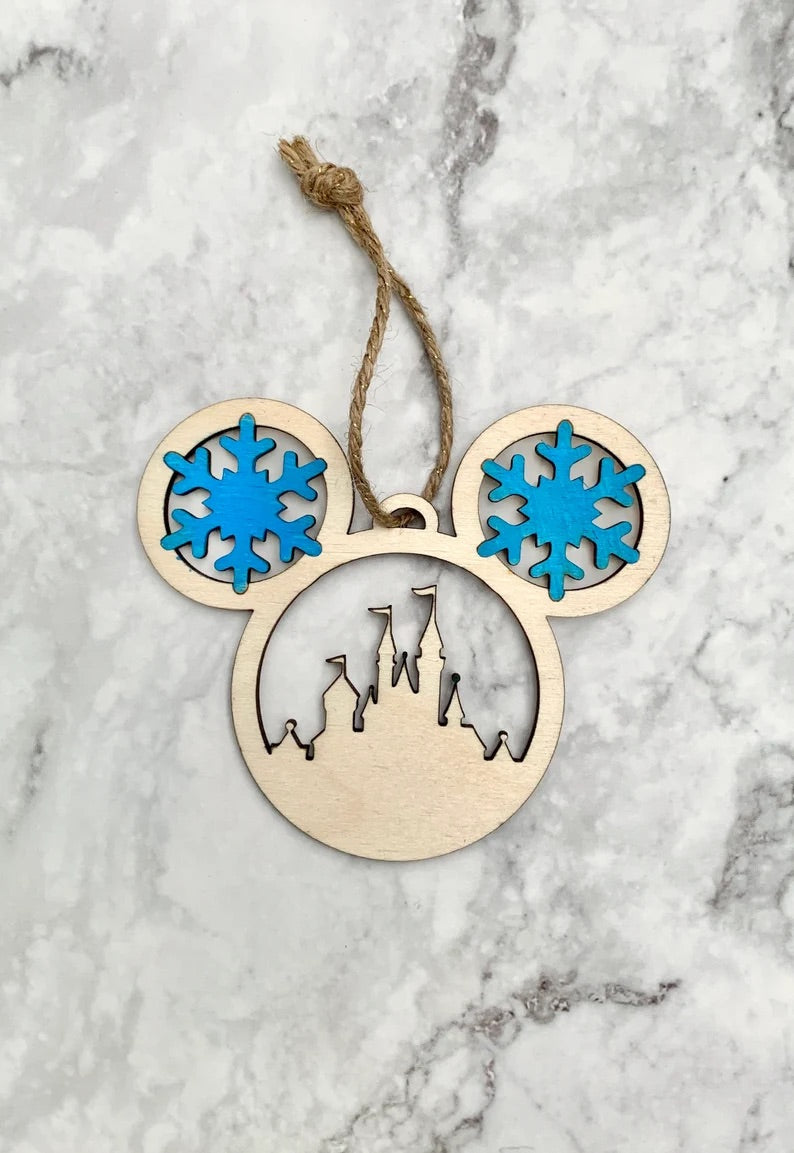 Mouse Castle Christmas Ornament