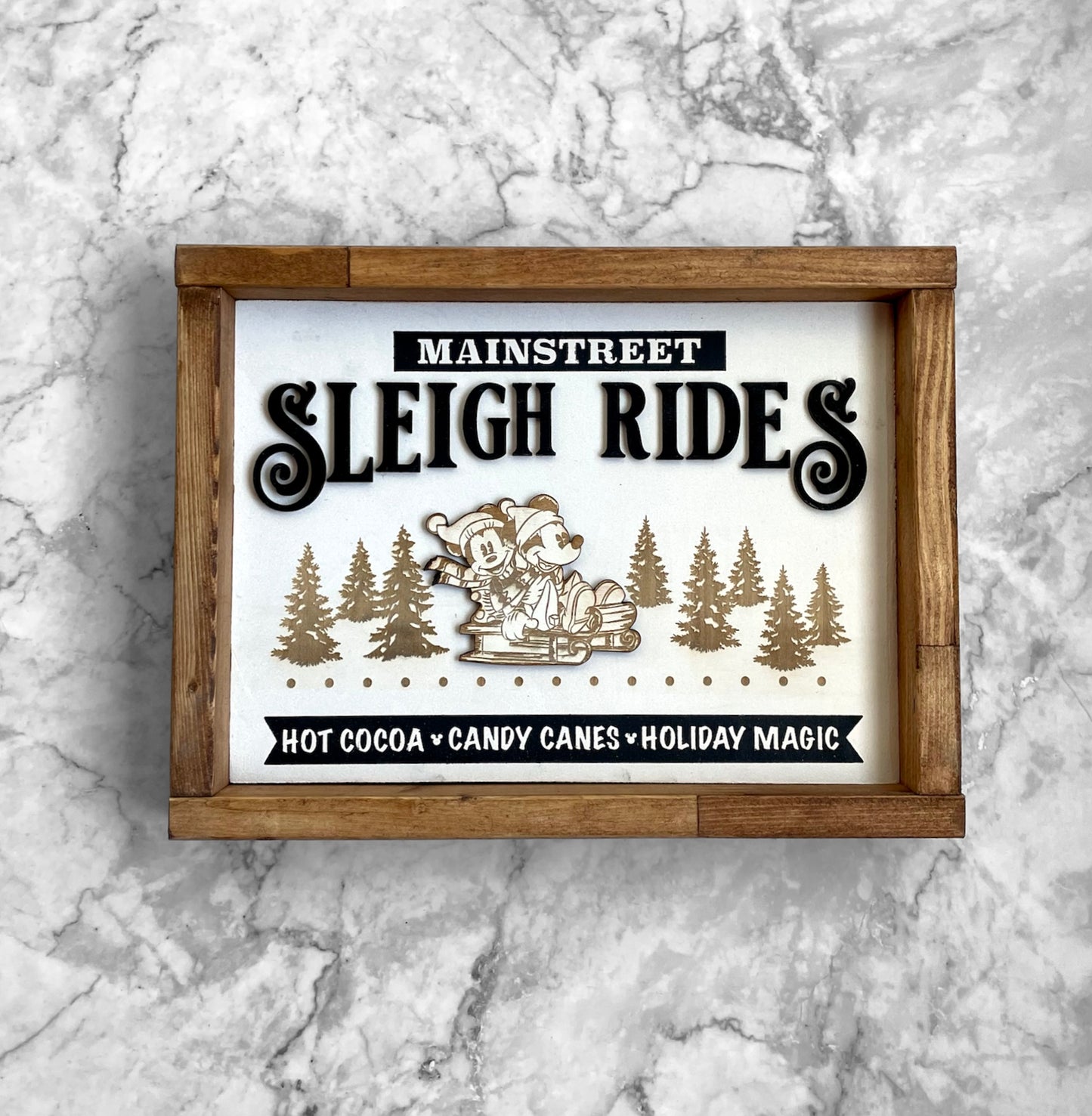 Main Street Sleigh Rides Sign