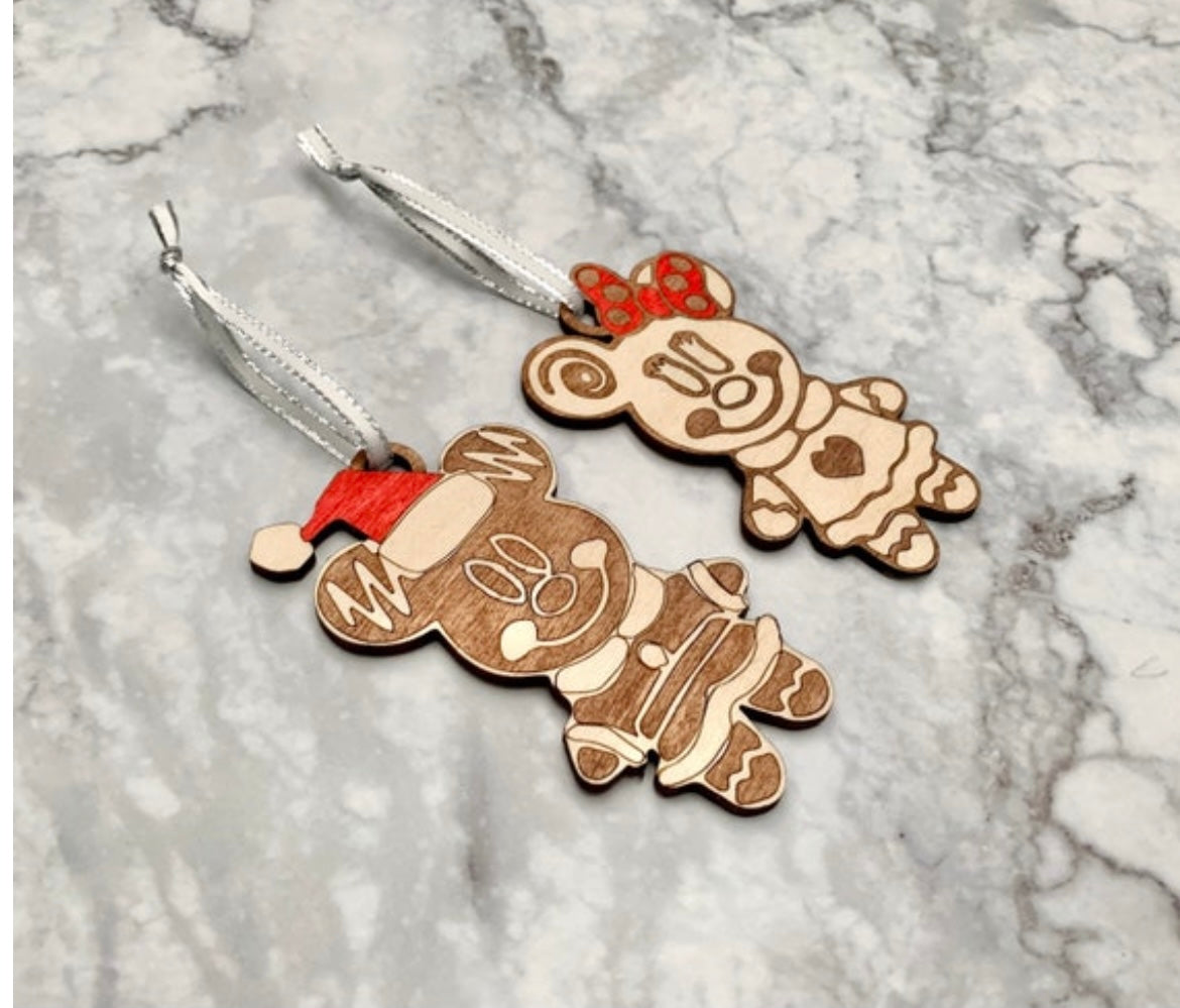 Gingerbread Mouse Christmas Ornament