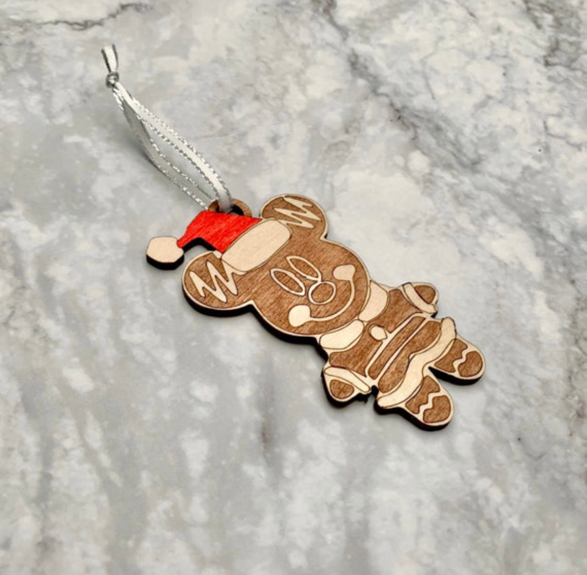 Gingerbread Mouse Christmas Ornament
