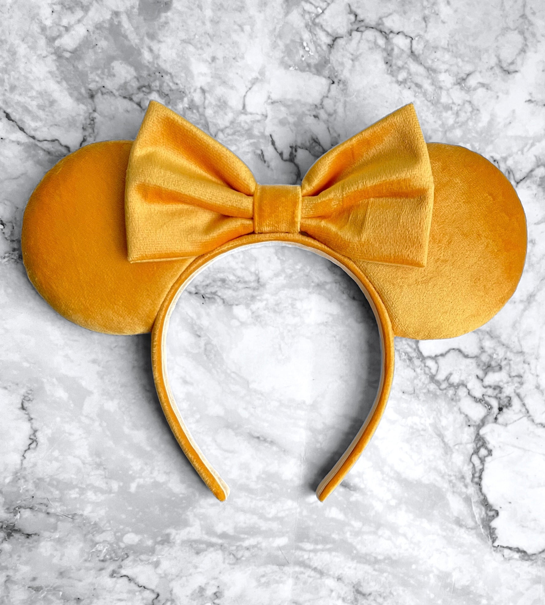 Minnie Mouse Orange Ears Headband For Adults