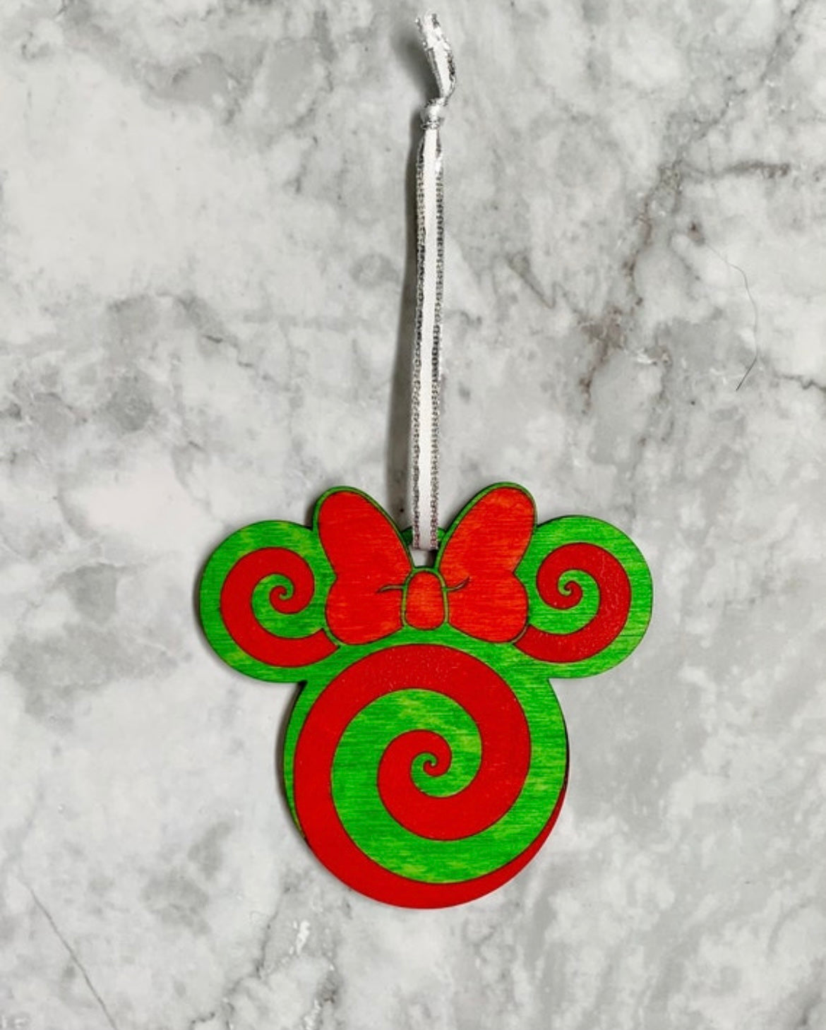 Candycane Mouse Christmas Ornament