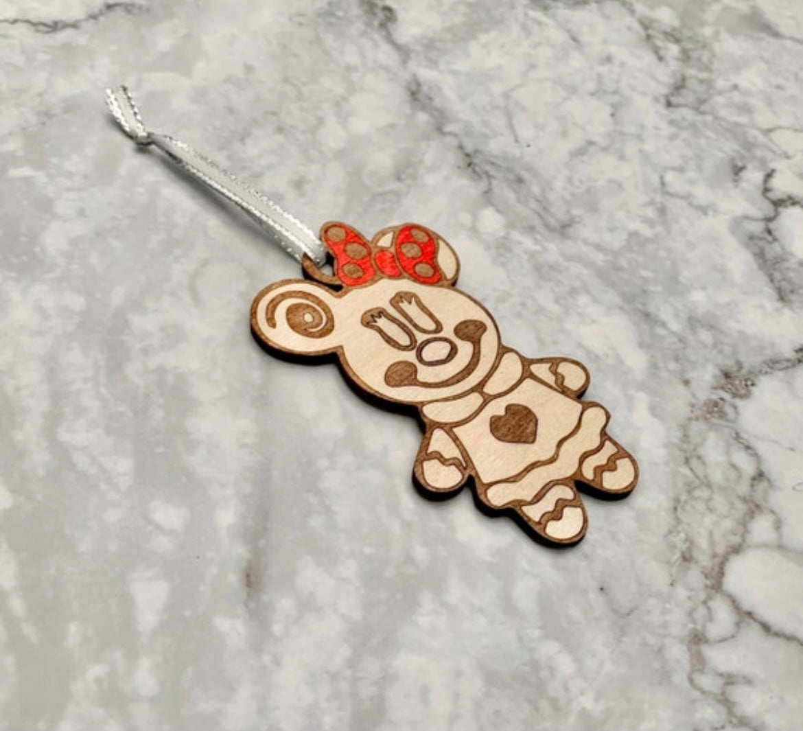 Gingerbread Mouse Christmas Ornament