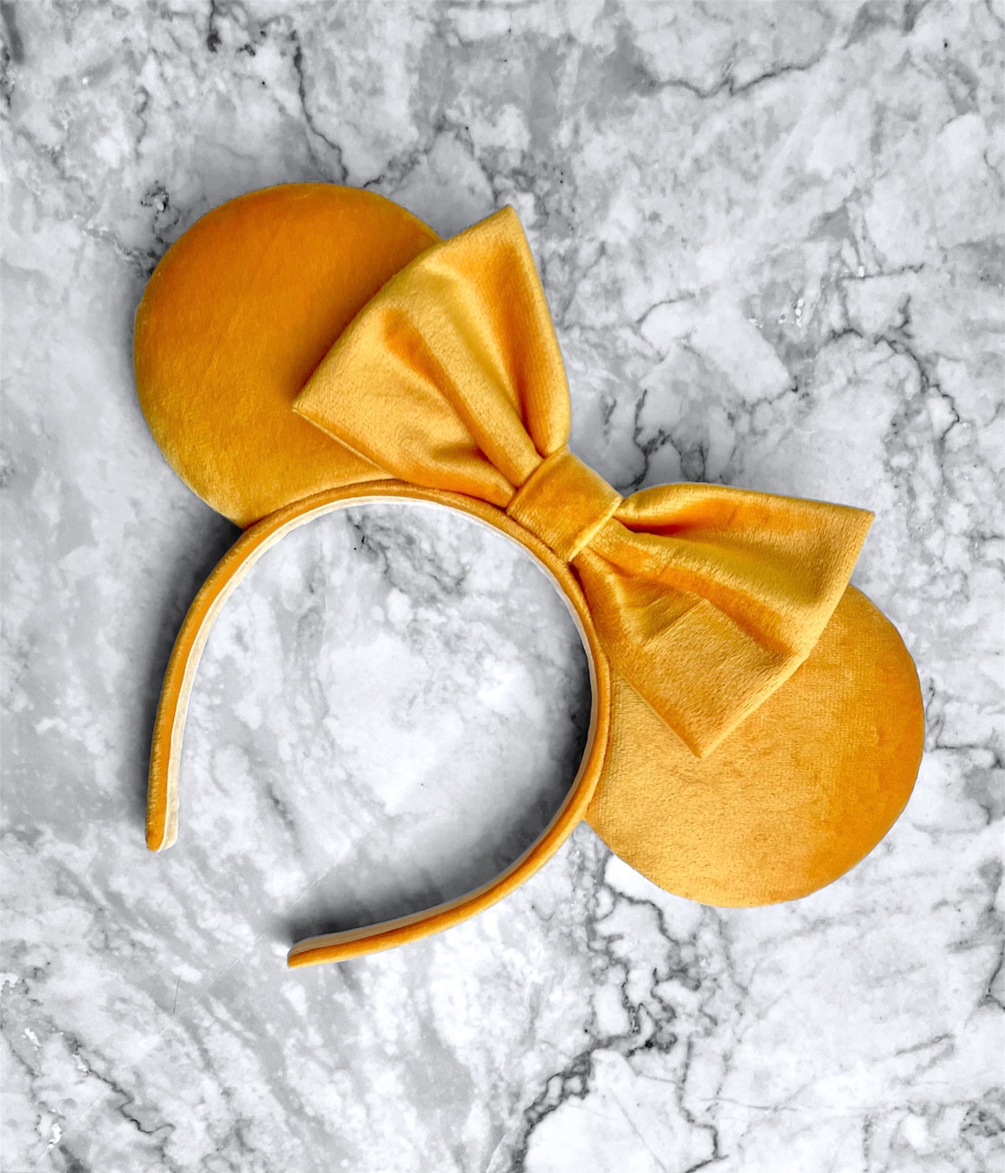 orange micro velvet mouse ears