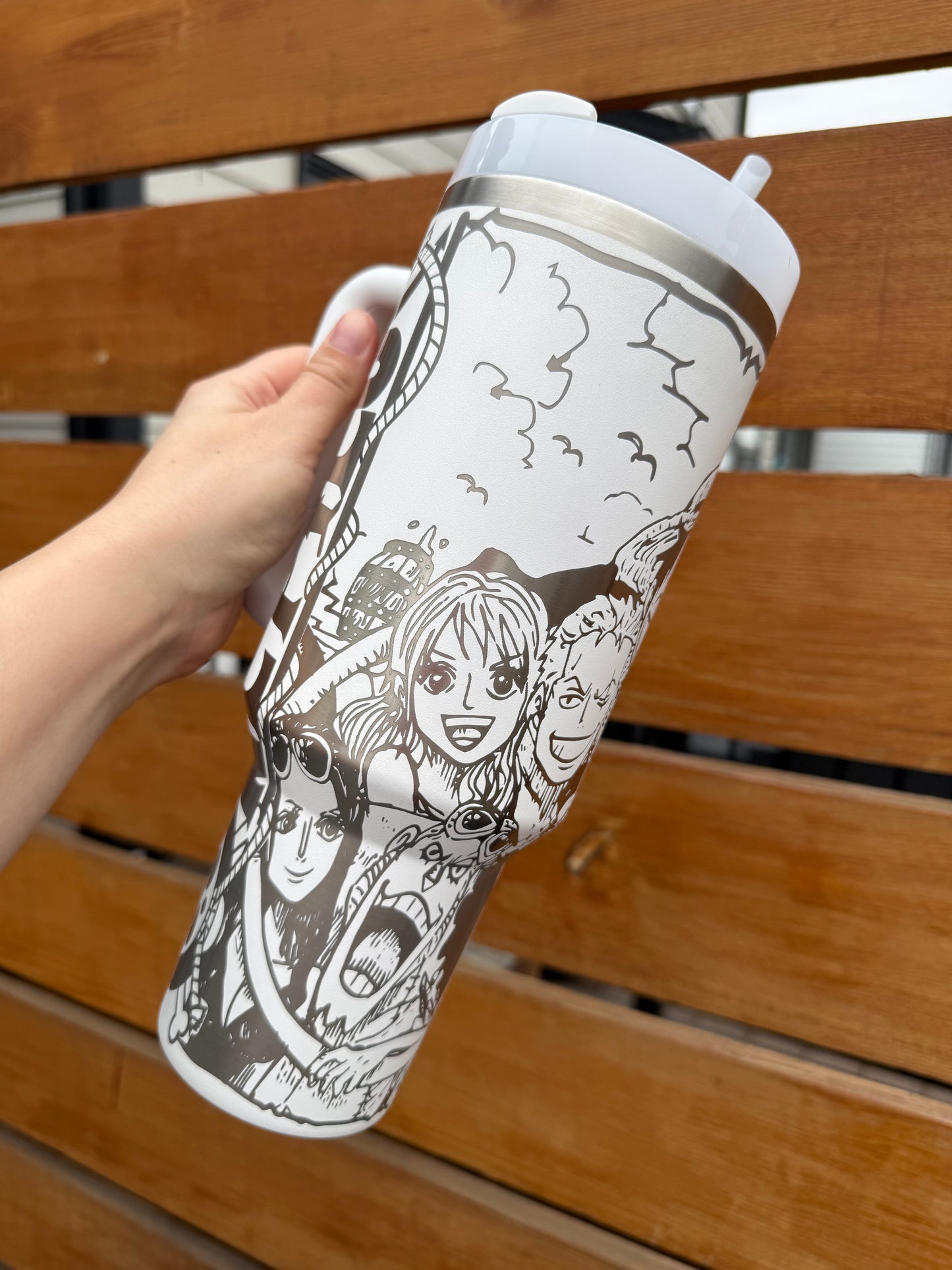 Anime Engraved Tumbler