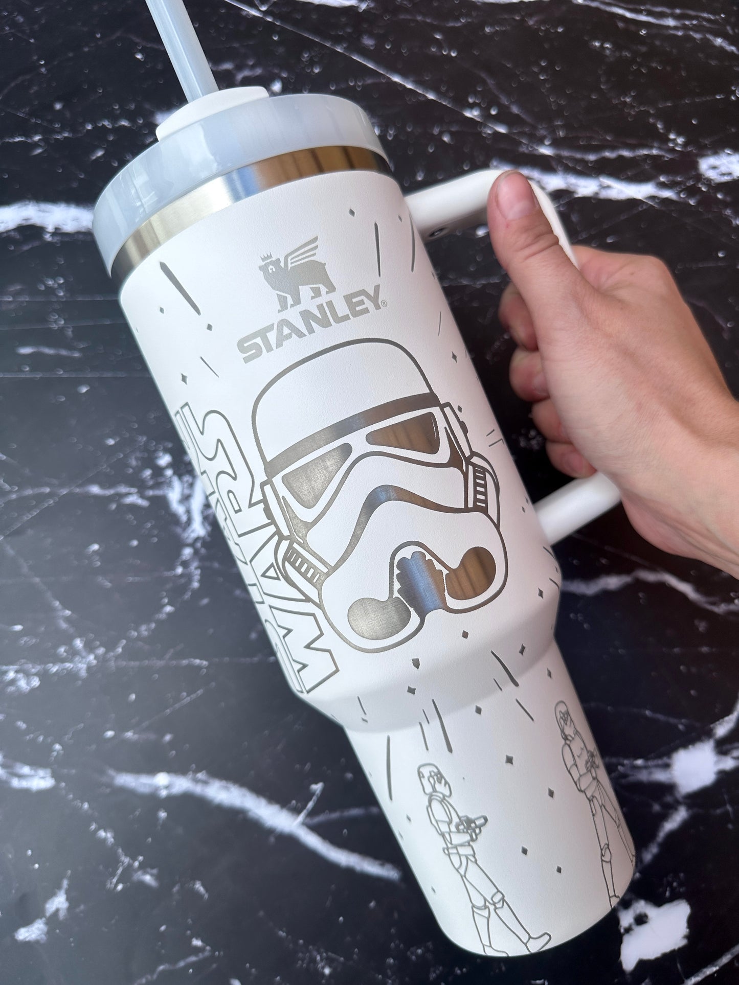 Trooper Engraved Tumbler