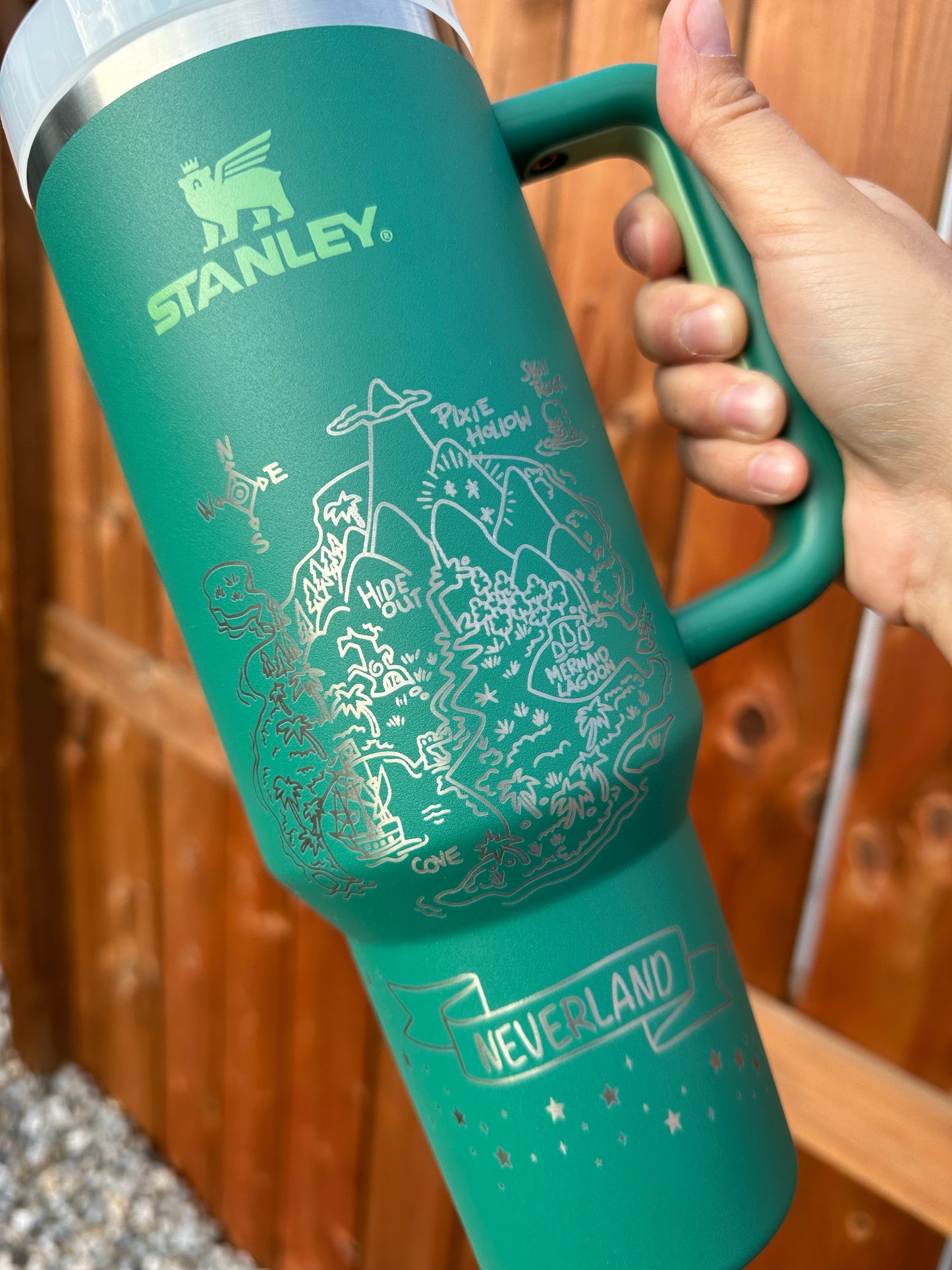 Neverland Engraved Tumbler