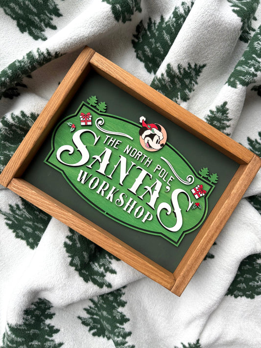 Santa’s Workshop Sign