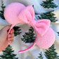 Cotton Candy Bouclé Mouse Ears