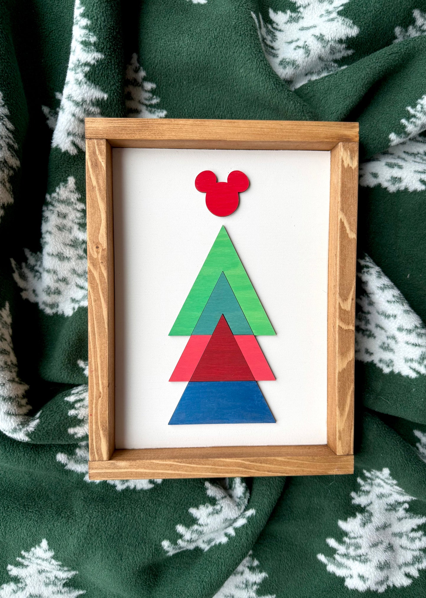Geo Christmas Tree Sign