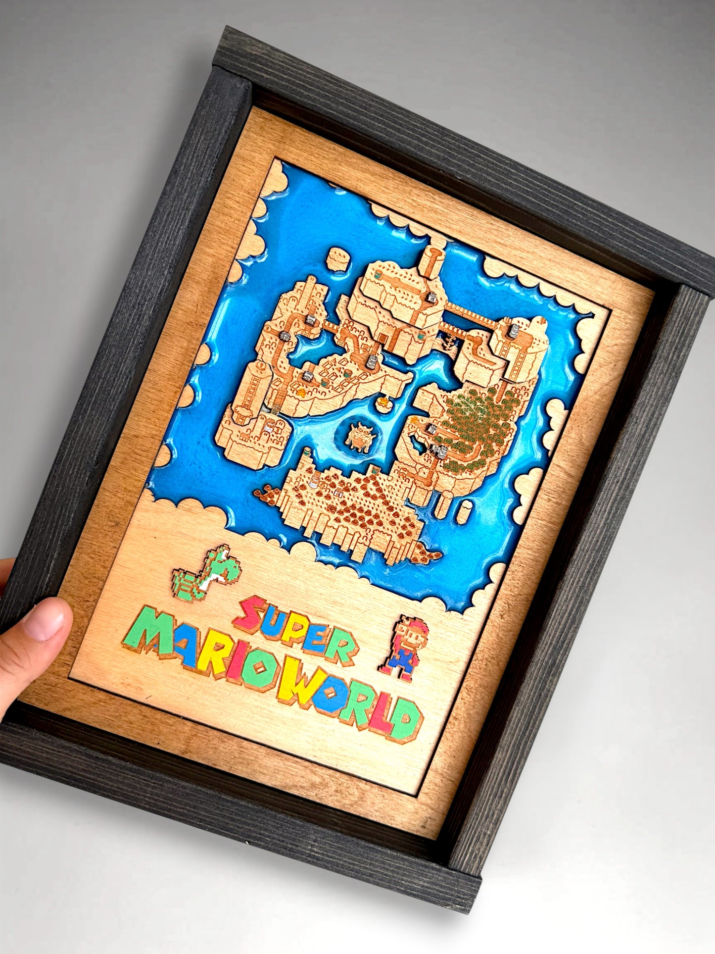 Epoxy Super World Sign
