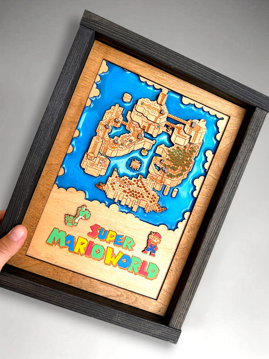 Epoxy Super World Sign