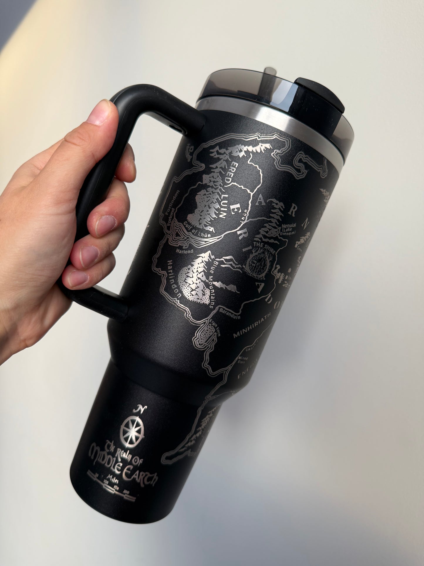 LOTR Map Engraved Tumbler