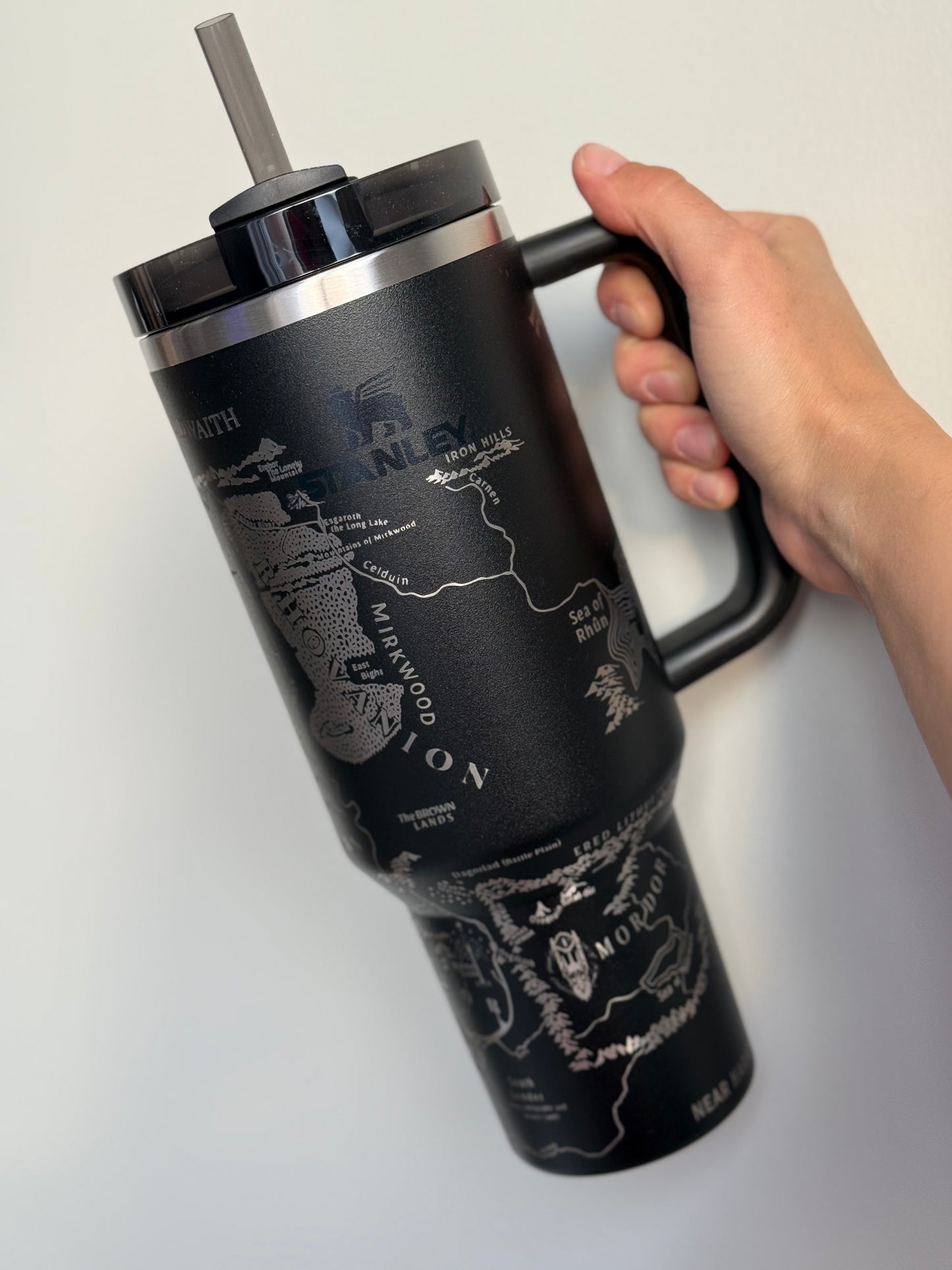 LOTR Map Engraved Tumbler