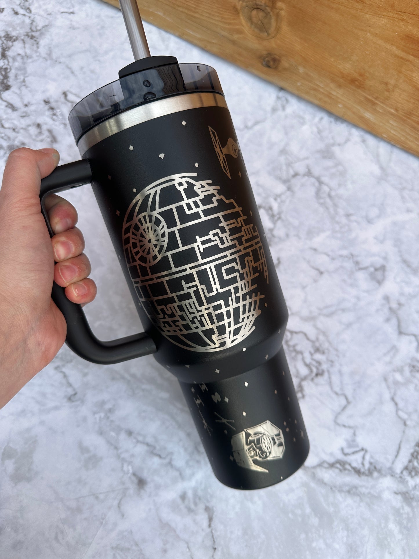 The Dark Side Engraved Tumbler