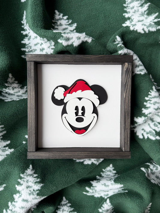 Santa Mouse Sign
