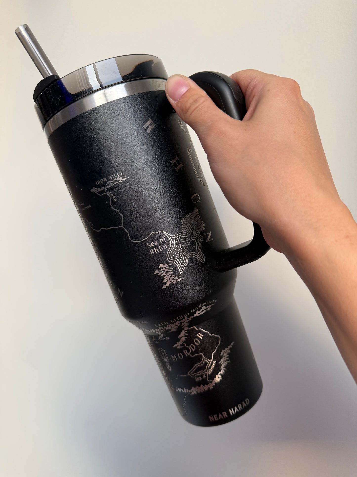 LOTR Map Engraved Tumbler
