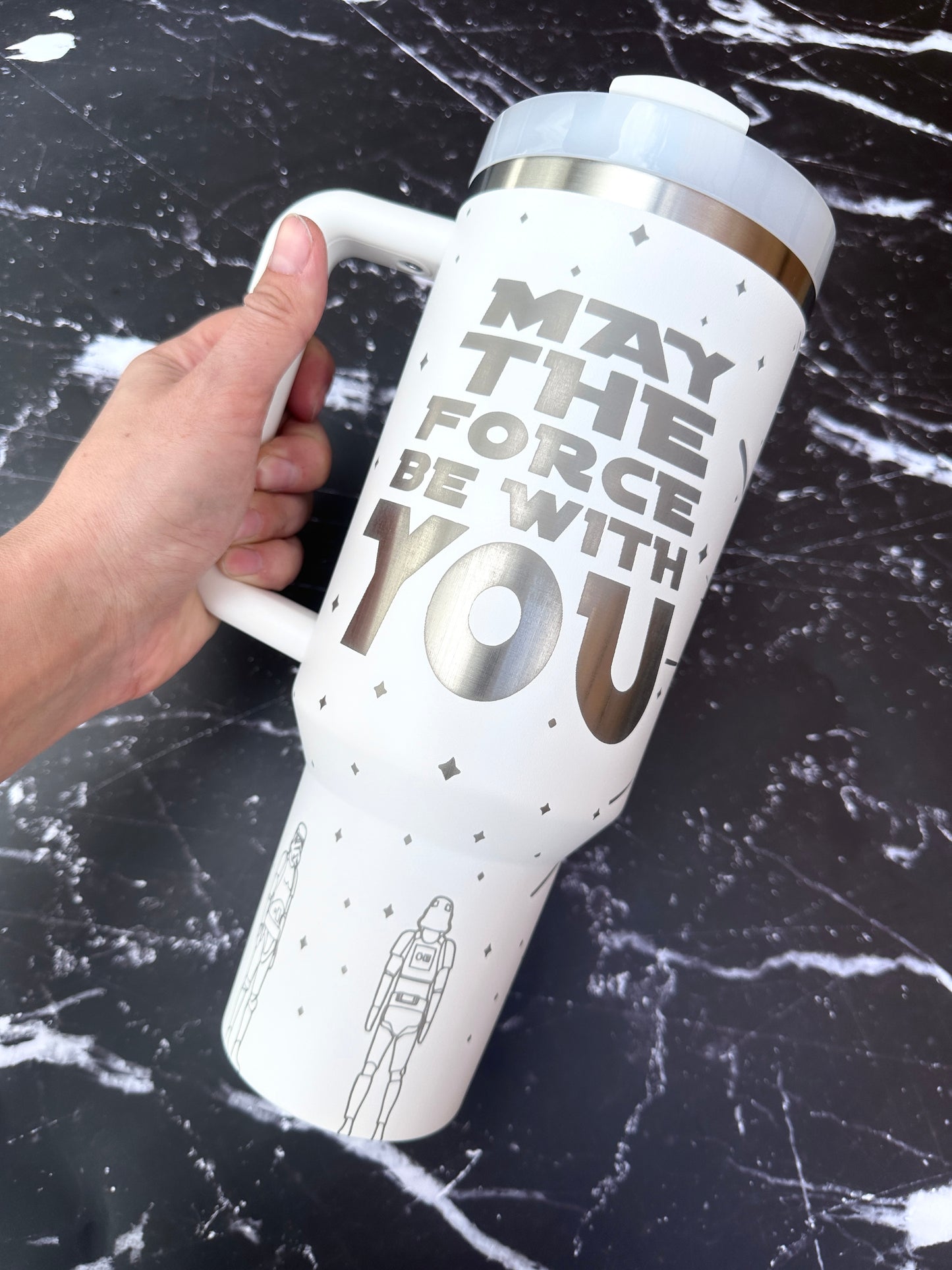 Trooper Engraved Tumbler