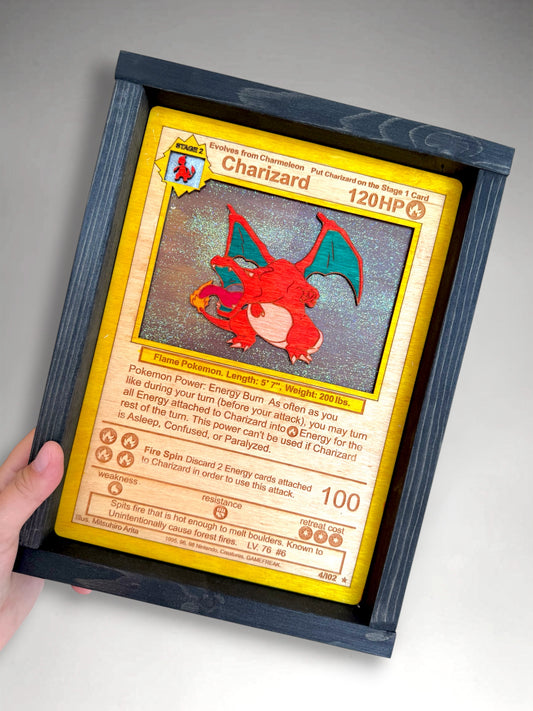 Fire Dragon Card Sign