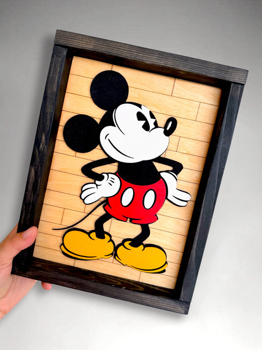 Brick Mouse Sign