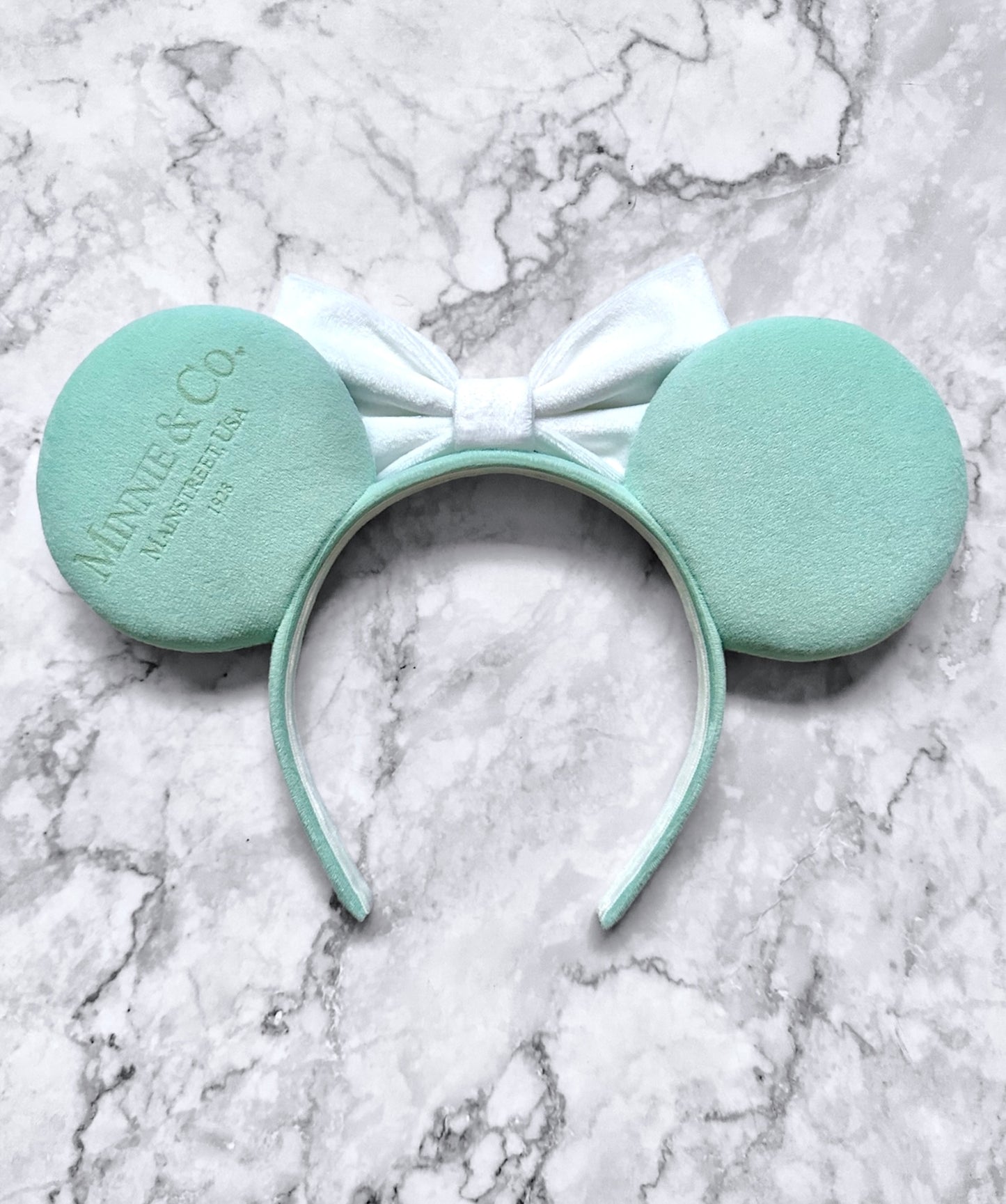 Minnie & Co. Engraved Velvet Mouse Ears