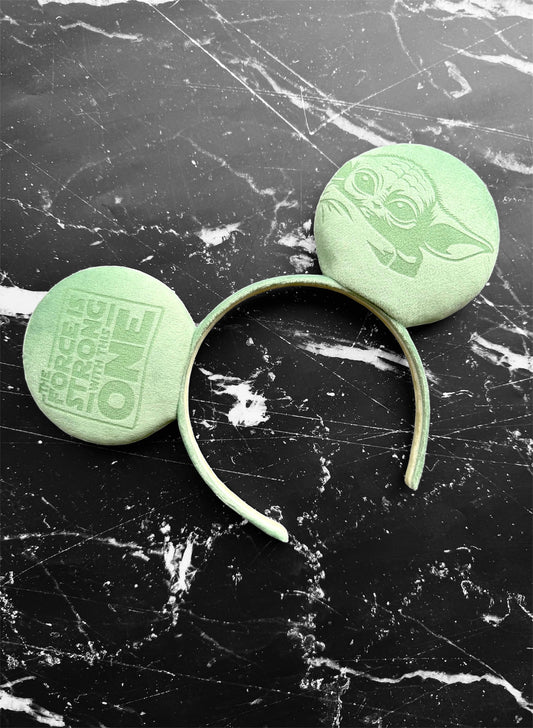 Child Engraved Velvet Mouse Ears