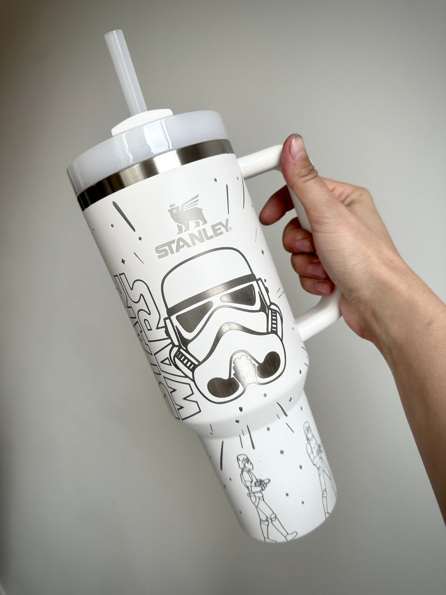 Trooper Engraved Tumbler