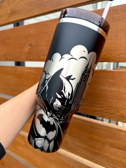 Dark Knight Engraved Tumbler
