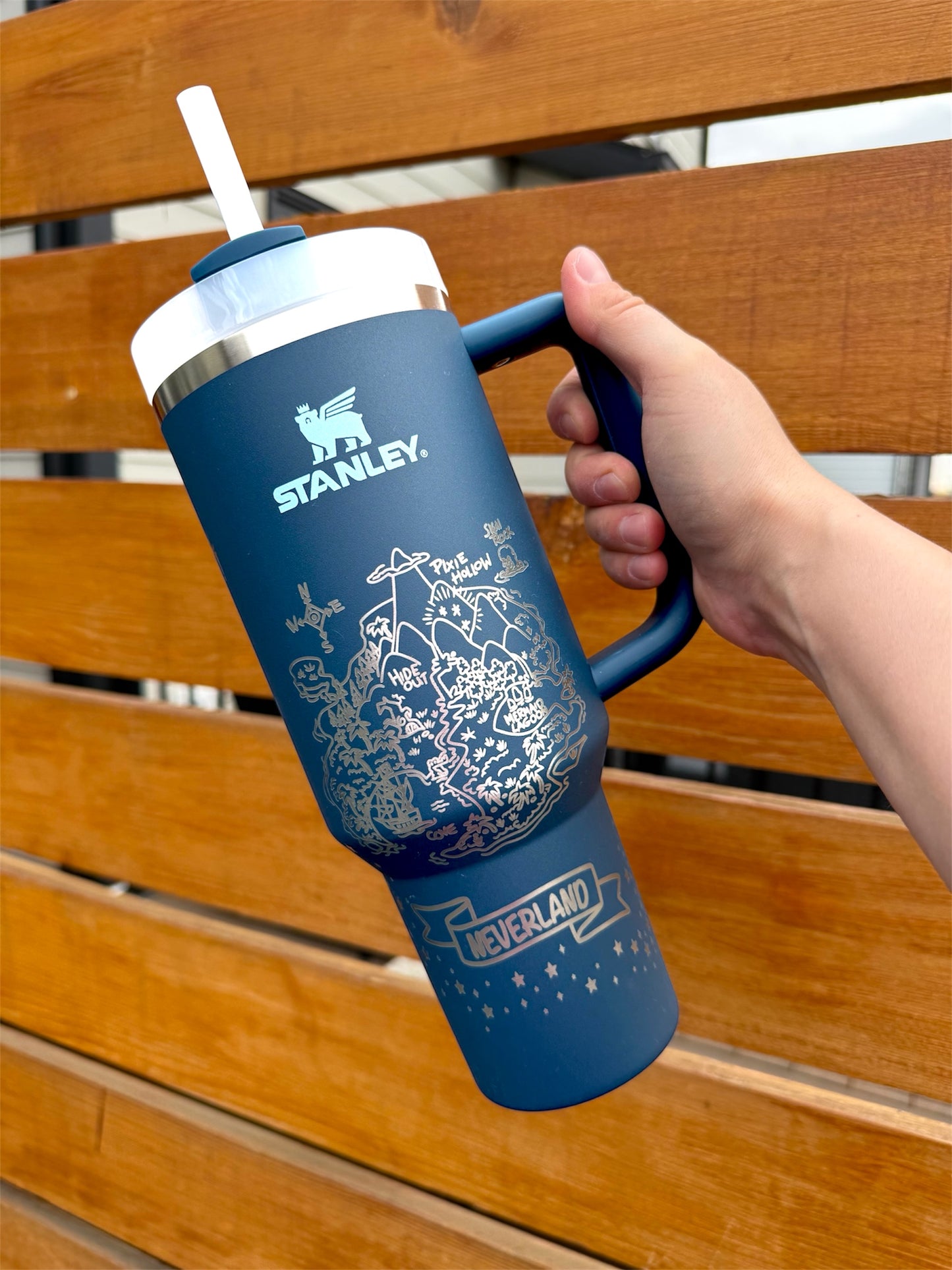 Neverland Engraved Tumbler