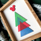 Geo Christmas Tree Sign