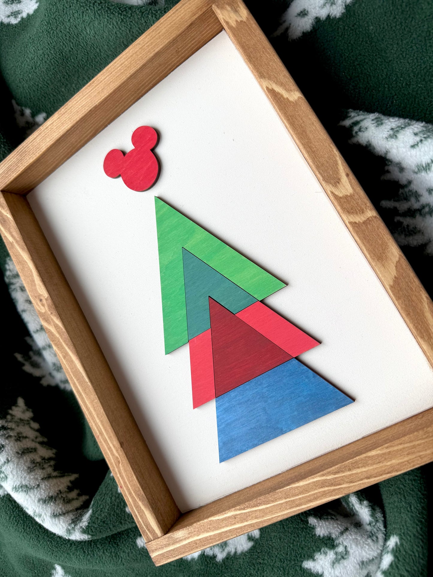 Geo Christmas Tree Sign