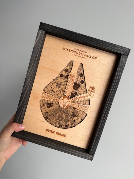 Spaceship Blueprint Sign