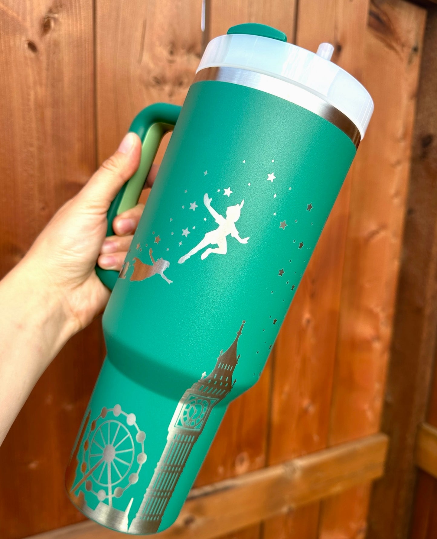 Neverland Engraved Tumbler