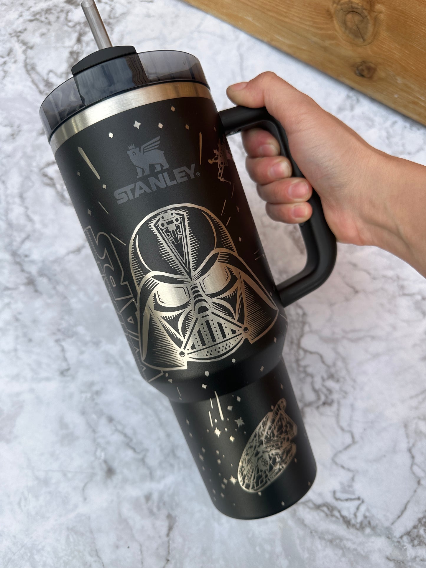 The Dark Side Engraved Tumbler