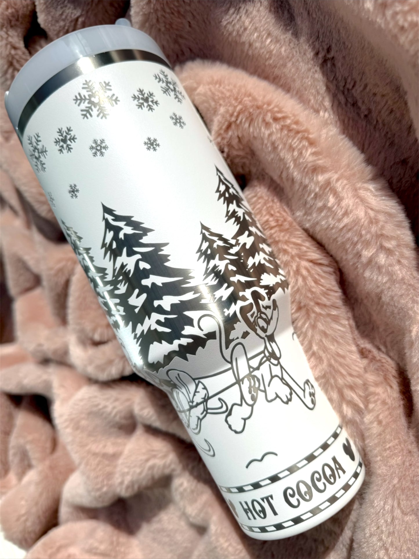 Snow Friends & Sleigh Rides Engraved Tumbler